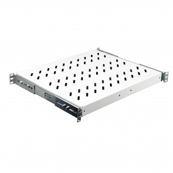 Tava glisanta 19”, 1U, 30kg sarcina, D=370, fixare 4 puncte
