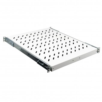 Tava glisanta 19”, 1U, 30kg sarcina, D=570, fixare 4 puncte