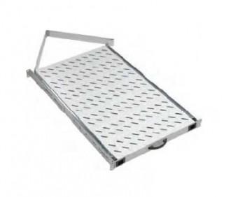Tava glisanta 19”, 1U, 50kg sarcina, D=720, fixare 4 puncte