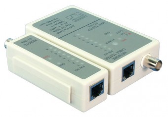 Tester Retele, BNC / RJ45, cu telecomanda si husa