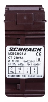 Transformator de curent 250/5A, D=21mm, clasa 0,5