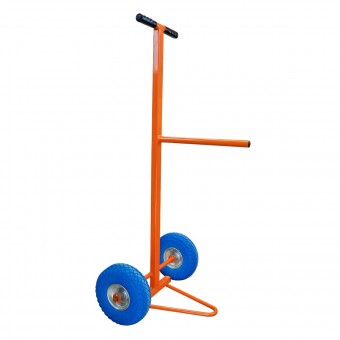 Transport trolley for cable winch