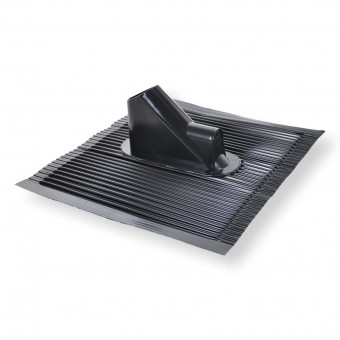 Trecere cablu prin acoperis,45x50cm,D38-60mm,Alu.,neagra