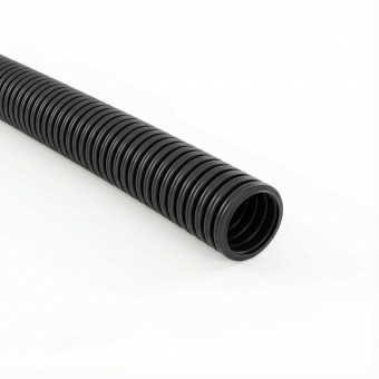 Tub gofrat negru DUR, 750N, D16, HF, Stabilizat UV, fara fir
