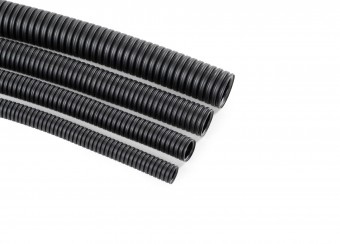 Tub gofrat negru FLEX 320N,D40,HF,stabilizat UV, CU FIR