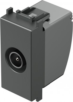 TV endsocket 1M 1dB, anthracite
