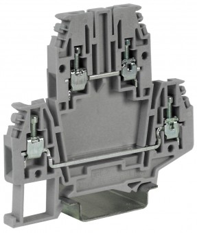 Two level terminal, 2.5mm², Type DBC.2, grey