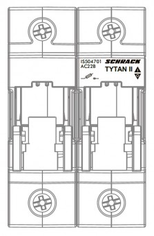 TYTAN, 2-pole, 63A, D02 + fuse monitoring, 24-60VDC