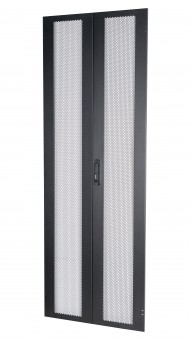 Usa dubla metal perforata 80% pentru DT 42U, W=800, negru