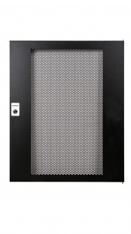 Usa metal perf. pentru DTWB 16U, W=600, RAL9005, negru