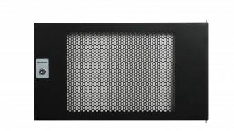 Usa metal perf. pentru DTWB 7U, W=600, RAL9005, negru