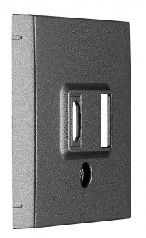 USB charger A+C socket cover, anthracite