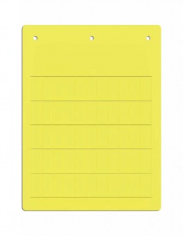 Vinyl label 6x15mm, adhesive, yellow, for SmartPrintPlus