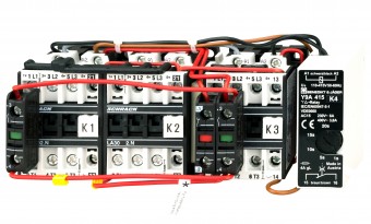 WYE-Delta Assembly, AC3, 7.5kW, 16A, 230VAC