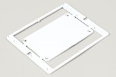 ABS plate 90x100mm, white, for type label for enclosure