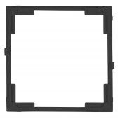 Adapter frame 55x55mm to 50x50mm, black, 1PU = 5 pieces
