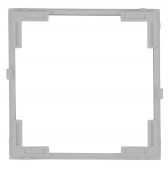 Adapter frame 55x55mm to 50x50mm, silver, 1 PU = 5 pieces