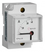 Ampermetru modular SACI 45x52.5mm, conex. directa, 0-40A AC