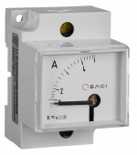 Ampermetru modular SACI 45x52.5mm, conex. directa, 0-5A AC
