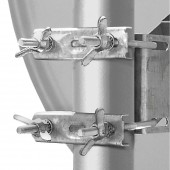 Antena satelit 80cm/75,Alu.,39dB,sup.plia.LNB incl.,alb