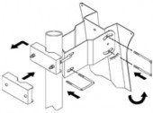 Antena satelit 80cm/75cm,Ol,39dB,sup.plia.LNB incl.,alb
