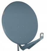 Antena satelit 85cm/80cm,Al,40dB,sup.dubl.LNB incl.,antracit