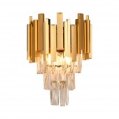 Aplica Cristal 2XE14 max.40W IP20, auriu, Erste