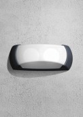 Aplica Francy 1xE27 23W IP66, negru, Fumagalli