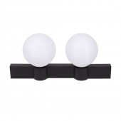 Aplica Glace 2XE27 IP20, negru+alb, Erste