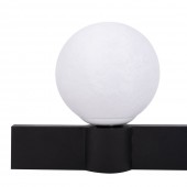 Aplica Glace 2XE27 IP20, negru+alb, Erste