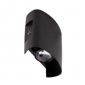 Aplica Monty LED 2X2W 3000K IP54, negru, Erste