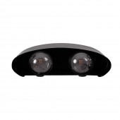 Aplica Monty LED 4X4W 3000K IP54, negru, Erste