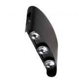Aplica Monty LED 6X6W 3000K IP54, negru, Erste