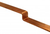 Bara de cupru 30x5mm ambutisat, 355+550mm