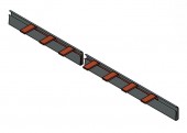 Bareta 1 pol cu lamele, 16mm², cu pas de 27mm, DO, 1m
