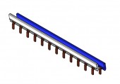 Bareta 2p pt.intr.auto.dif AI, 12xP+N, 1m, 10mm², 18mm