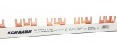 Bareta cu contacte furca 18mm, 3 poli, 16mm², 1m