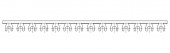 Bareta cu contacte furca 1P, 16mm², 57UH, pas de 17,8mm, 1m