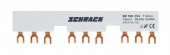 Bareta furca pentru 3xBE5 + contact auxiliar, 54mm, 63A,
