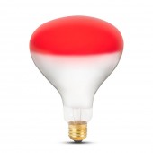 Bec Infrarosu R125 150W E27 Rosu