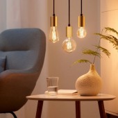 Bec LED filament  ST64 6.7-60W E27 920-950, auriu, Wiz