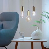 Bec LED filament  ST64 6.7-60W E27 920-950, auriu, Wiz