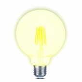 Bec LED filament G95 6W E27 2200K, auriu, Novelite