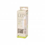 Bec LED Filament Lumanare 4W E14 6500K Clar