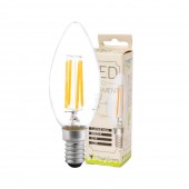 Bec LED Filament Lumanare 4W E14 6500K Clar