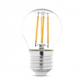 Bec LED Filament SFERIC 2W E27 2700K clar clar – NOVELITE