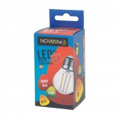 Bec LED Filament SFERIC 2W E27 2700K clar clar – NOVELITE