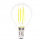 Bec LED filament sferic 4W E14 2700K, clar, Novelite