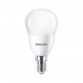 Bec LED sferic P48 7W E14 827, Corepro Philips