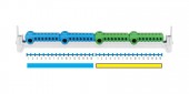 Bornier plug-in N/PE 2xN (1x25, 7x4mm²) /2xPE (1x25, 7x4mm²)